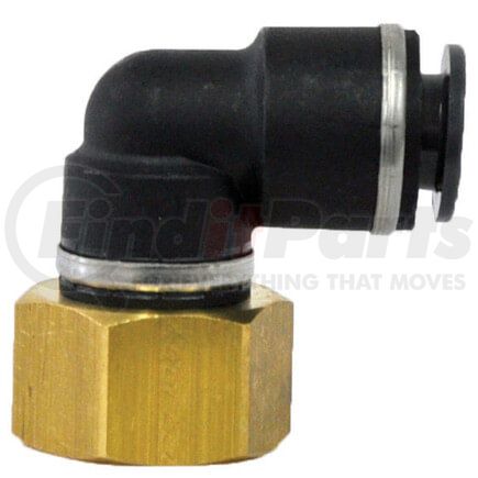 QL1370-4A by TECTRAN - DOT 90-Deg Female Elbow Push-Lock Swivel Composite Fitting, 1/4" Tube Size, 1/8" Pipe Thread