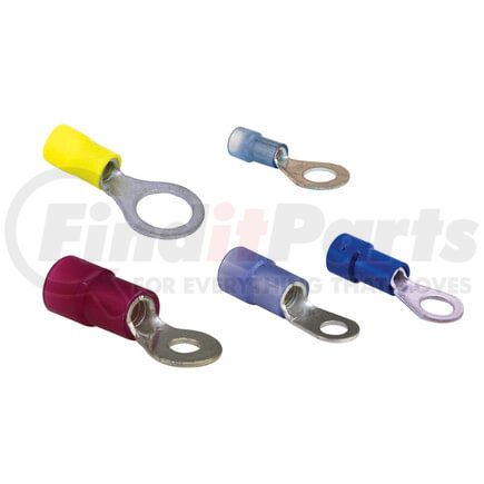 T78-0016R by TECTRAN - Ring Terminal - Yellow, 12-10, Wire Gauge, #10, Stud, Nylon