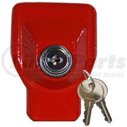 1012LK by TECTRAN - Gladhand Lock - Red, Cast Iron, Universal Fit, with Two Keys