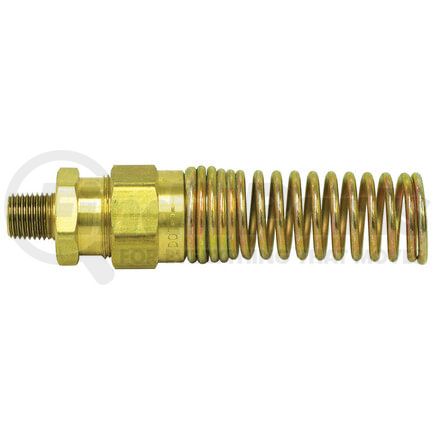 102 by TECTRAN - Pipe Fitting - 3/8 in. I.D Hose, 1/4 in. Pipe Thread, with Spring Guard