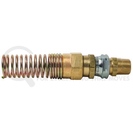 1102 by TECTRAN - Air Brake Air Line Fitting - 3/8 in. I.D Hose, Swivel Type, with Spring Guard