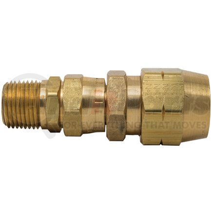 1105 by TECTRAN - Air Brake Air Line Fitting - Brass, 3/8 in. Hose I.D, Swivel Type, D.O.T