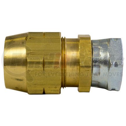 1108 by TECTRAN - Air Brake Air Line Fitting - Brass, 3/8 in. I.D Hose, 3/4-20 ABS Thread, Female