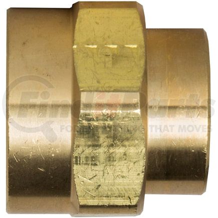 Tectran 119-BA Air Brake Air Line Fitting Air Brake Reduction Coupling - Brass, 1/4 in. Pipe Thread A, 1/8 in. Pipe Thread B