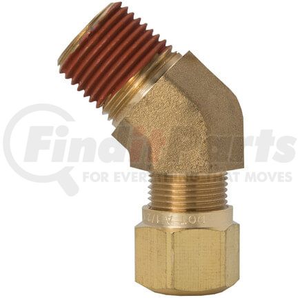 1374-10C by TECTRAN - NTA 45-Deg Male Elbow Ferrule Fitting, 5/8" Tube Size, 3/8" Pipe Thread