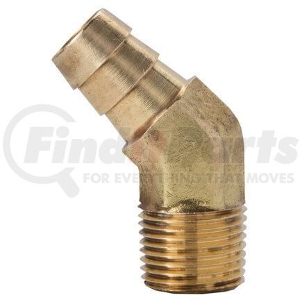 Tectran 140-10C Air Brake Air Line Fitting 45-Deg Elbow Hose Barb Fitting to Male Pipe, 5/8" Hose I.D., 3/8" Pipe Thread
