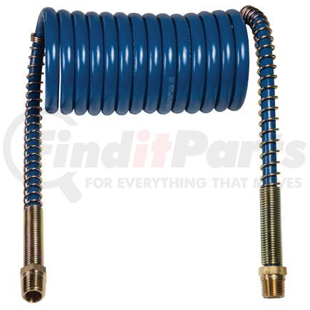 1612LBV by TECTRAN - 12 ft. V-Line Blue Aircoil with 1/2" LIFESwivel End Fittings, 12 in. Leads