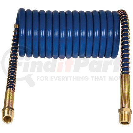 16212BV by TECTRAN - 1/2" V-Line Blue Aircoil with Spring Guards, 1/2 in. Tube OD, 12 ft. Long