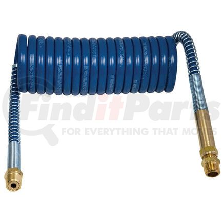 16212BH by TECTRAN - Industry Grade Blue Service Aircoil with Brass Handle, 12 ft., 12" x 12" Leads