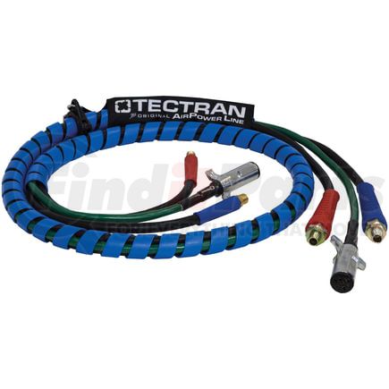 168087 by TECTRAN - Articflex Air Brake Hose and Power Cable Assembly - 8 ft., 3-in-1 AirPower Lines