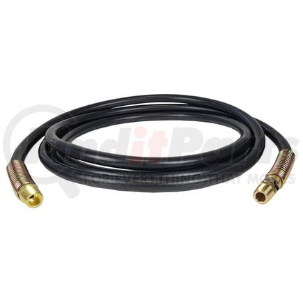 16910 by TECTRAN - 3/8" Black Air Brake Line Jumper Hose, 10 ft., with Spring Guards, with Flex Grip Handles