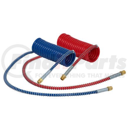 17215-024 by TECTRAN - Industry Grade Red and Blue Aircoil, 15 ft., 24" x 12" Leads, with Brass LIFESwivel Fittings