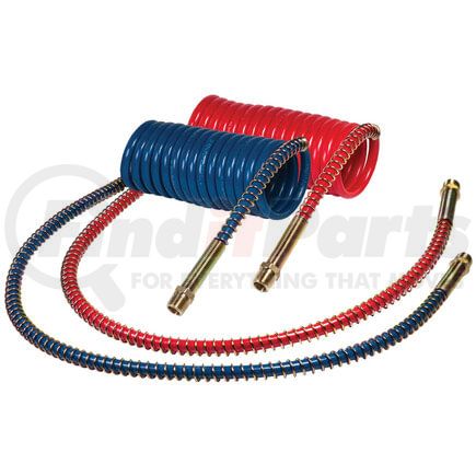 1721540LV by TECTRAN - 15 ft. V-Line Red and Blue Aircoil with 1/2" LIFESwivel End Fittings, 40 in. Leads