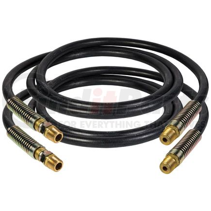 17910 by TECTRAN - 3/8" Black Air Brake Line Hose, 10 ft., with Spring Guards, without Flex Grip Handles