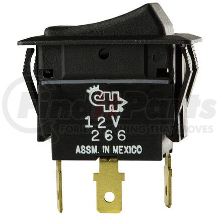 19-0109 by TECTRAN - Rocker Switch - 12VDC, 25 AMP, ON-OFF, 3 Blade, Dependent, Large Amber Light, S.P.S.T.