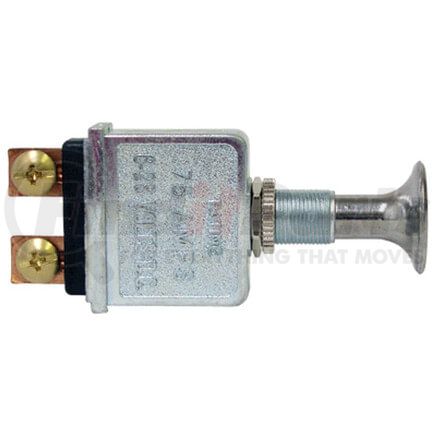 19-1000 by TECTRAN - Push / Pull Switch - 12 VDC, 75 AMP, OFF-ON, 2 Terminals, Chrome Knob