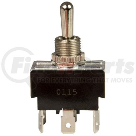 19-1021Q by TECTRAN - Toggle Switch - 12V, 20 AMP, Mom.ON-OFF-Mom.ON, 6 Blade, Chrome Knob, D.P.D.T