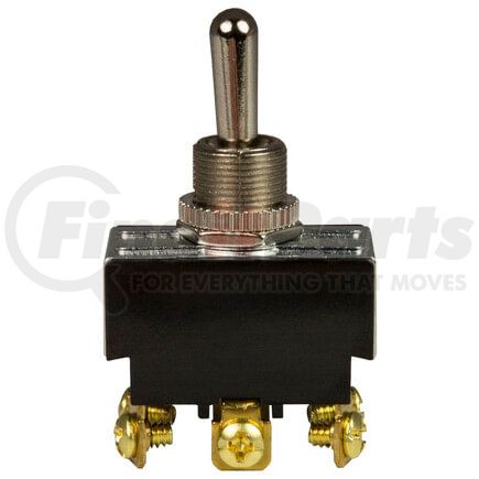 19-1027 by TECTRAN - Toggle Switch - 12V, 20 AMP, ON-OFF-ON, 6 Screw, Chrome Knob, D.P.D.T