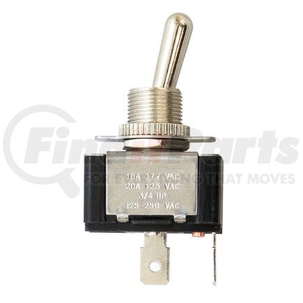 19-1402Q by TECTRAN - Toggle Switch - 12V, 20 AMP, ON-OFF, 2 Blade, Chrome Knob, S.P.S.T