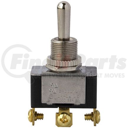 19-1409 by TECTRAN - Toggle Switch - 12V, 20 AMP, ON-OFF-Mom.ON, 3 Screw, Chrome Knob, S.P.D.T