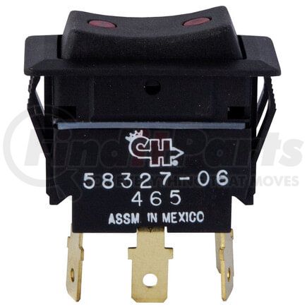 19-1507 by TECTRAN - Rocker Switch - Black Bezel and Actuator