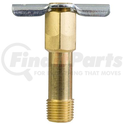 242-AL by TECTRAN - Air Brake Air Shut-Off Petcock - Brass, 1.72 in. Long, Internal Seat, Ling