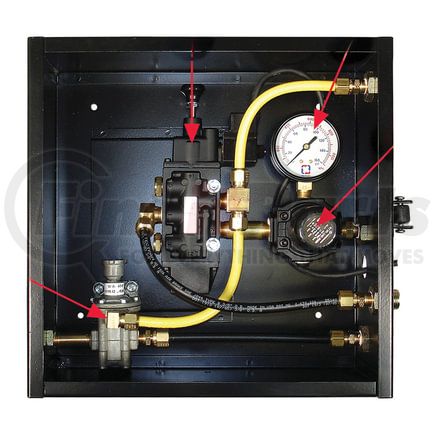 27-ACB-6 by TECTRAN - Axle Lift Controls Mounting Box - Air Lift, Ride Controlled with Regulator