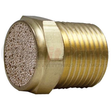 27-F28 by TECTRAN - Air Brake Solenoid Filter Adapter - Brass, 1/4 in. Length