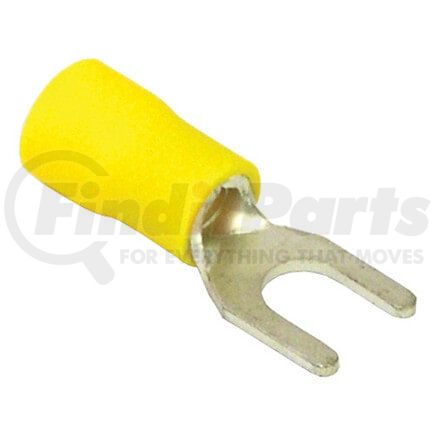 TYS10 by TECTRAN - Spade Terminal - Yellow, 12-10 Wire Gauge, #10 Stud Size, Vinyl