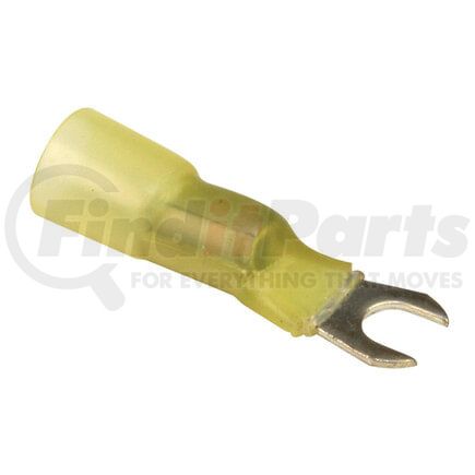 Tectran TYS10S Spade Terminal Spade Terminal - Yellow, 12-10 Wire Gauge, #10 Stud, Solder and Shrink