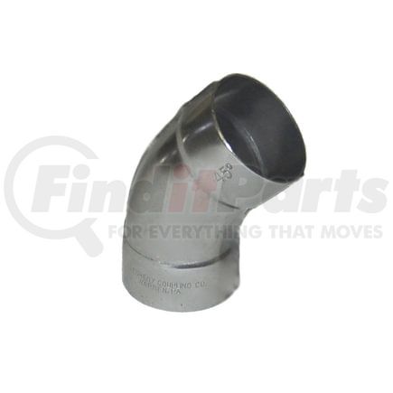40111C by ALLEGHENY VALVE & COUPLING - Bend: 3" 45° Aluminum Long Radius - Stamp-Welded -
