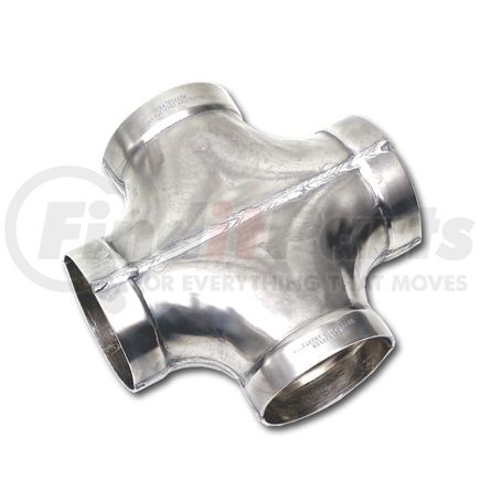 40741 by ALLEGHENY VALVE & COUPLING - Cross: 4" Aluminum Short Radius - Stamp-Welded -