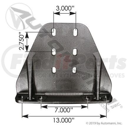 MK16930 by AUTOMANN - Center Support Plate Kenworth