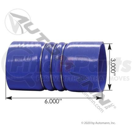561.16300 by AUTOMANN - Intercooler Hose, Cold Side 3" x 6", Blue