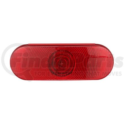 421R by PETERSON LIGHTING - 6.5" x 2.25" Oval Incandescent Red Stop/Turn/Tail Light, PL3 Connector