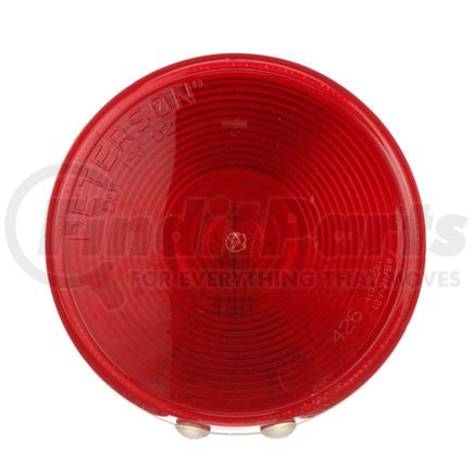 426R by PETERSON LIGHTING - 4" Long Life Round Incandescent Red Stop/Turn/Tail Light, PL3 Connector