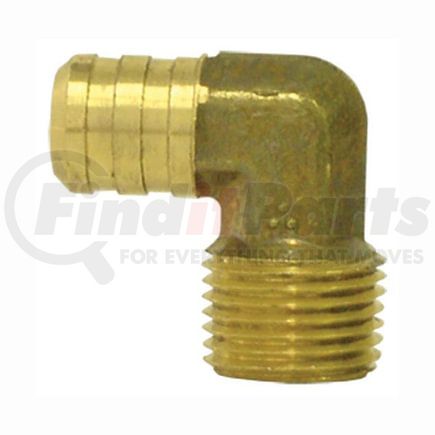 Tectran 139-4A Male Elbow Fitting 90-Deg Elbow Hose Barb Fitting to Male Pipe, 1/4" Hose I.D., 1/8" Pipe Thread