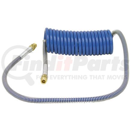 16215-72B by TECTRAN - Industry Grade Blue Aircoil, 15 ft., 72" x 12" Leads, with Brass LIFESwivel Fittings