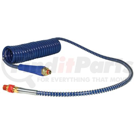 16A1540BH by TECTRAN - ARMORFLEX-HD, Blue Armorcoil Aircoil with Handle, 15 ft., 48" x 12" Leads