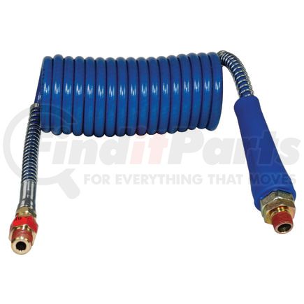 16P15BH by TECTRAN - 15 ft. PROFLEX-SP Blue Service Aircoil with Handles, 12" x 12" Leads