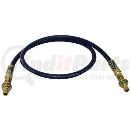 16SL12062 by TECTRAN - 3/8" Nylon Air Brake Slider Hose with Spring Guard, 3/8 in. Hose OD, 120 in. Long