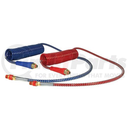 17A15-72H by TECTRAN - ARMORFLEX-HD, Red and Blue Armorcoil Aircoil with Handle, 15 ft., 72" x 12" Leads