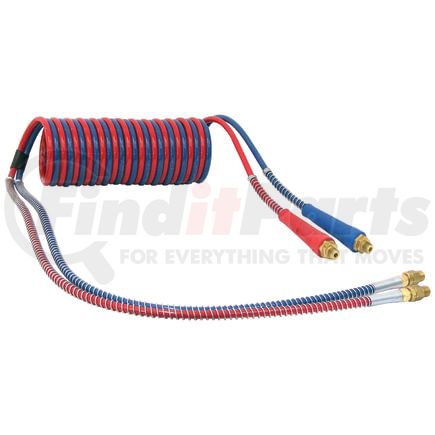 Tectran 17M15-72H Air Brake Hose Set 15 ft. MAGNUMFLEX-HD™ Dual-Line Aircoil with FLEXGrip-HD®, 72" x 14" Leads