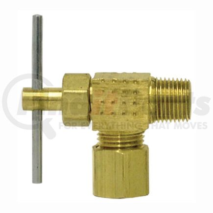 3069-6B by TECTRAN - Shut-Off Valve - Brass, 3/8 in. Tube, 90 deg. Compression to Male Pipe