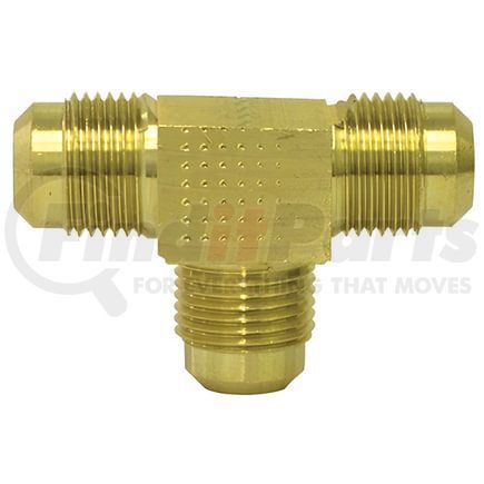Tectran 44-4 Air Brake Air Line Fitting SAE Union Tee Flare Fitting, 1/4 in. Tube Size