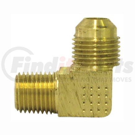 Tectran 49-6C Male Elbow Fitting SAE 90-Deg Male Elbow Flare Fitting, 3/8 in. Tube Size, 3/8 in. Pipe Thread