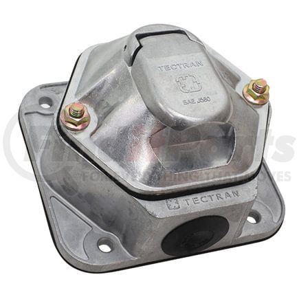 670-72204 by TECTRAN - Trailer Receptacle Socket - 7-Way, Die-Cast, 20 AMP, Metal Socket and Nosebox