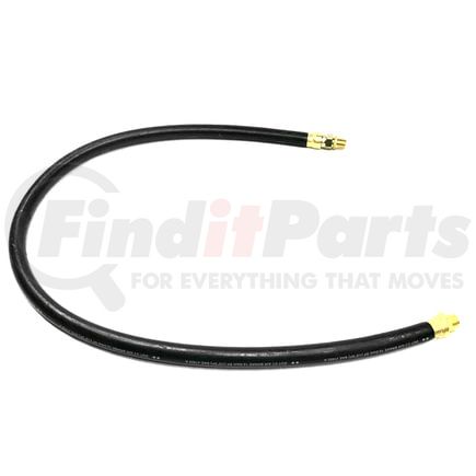 21317 by TECTRAN - 48" Single Swivel End Air Brake Hose Assembly, 1/2" Hose ID, 3/8" End Fittings