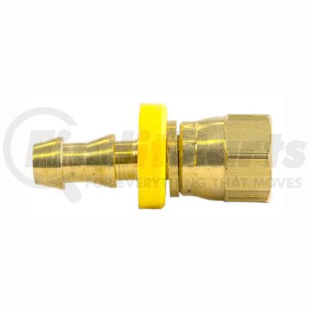 738-44 by TECTRAN - Air Tool Hose Barb - Brass, 1/4 in. Hose I.D, 1/4 in. Tube, Female Pipe Swivel