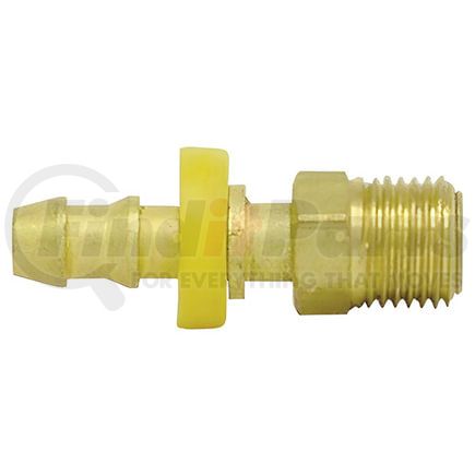 Tectran 735-44 Air Brake Air Line Fitting Air Tool Hose Barb - Brass, 1/4 in. Hose I.D, 1/4 in. Tube, Inverted Male Swivel